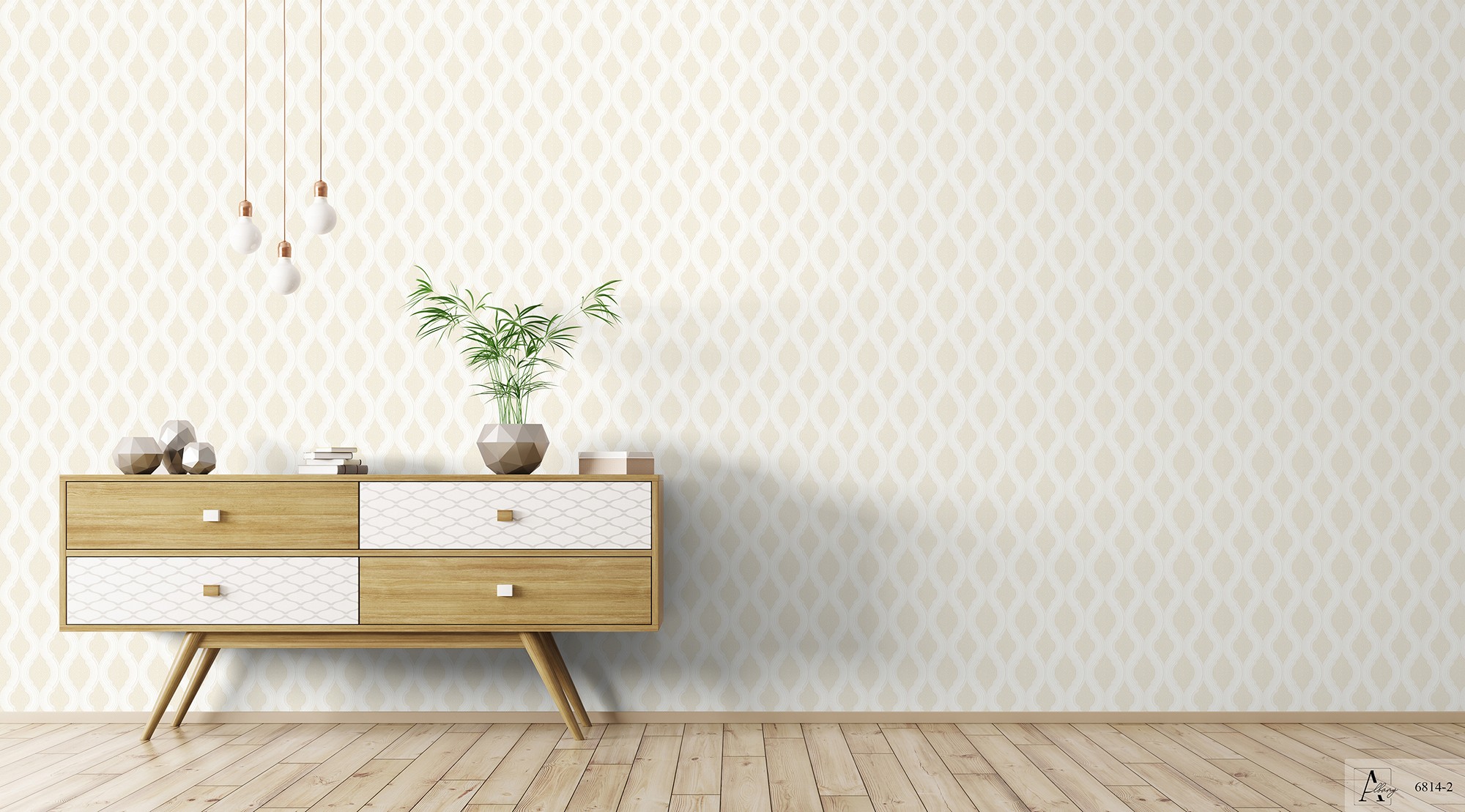 Giấy dán tường họa tiết sóng Albany 6814-2 